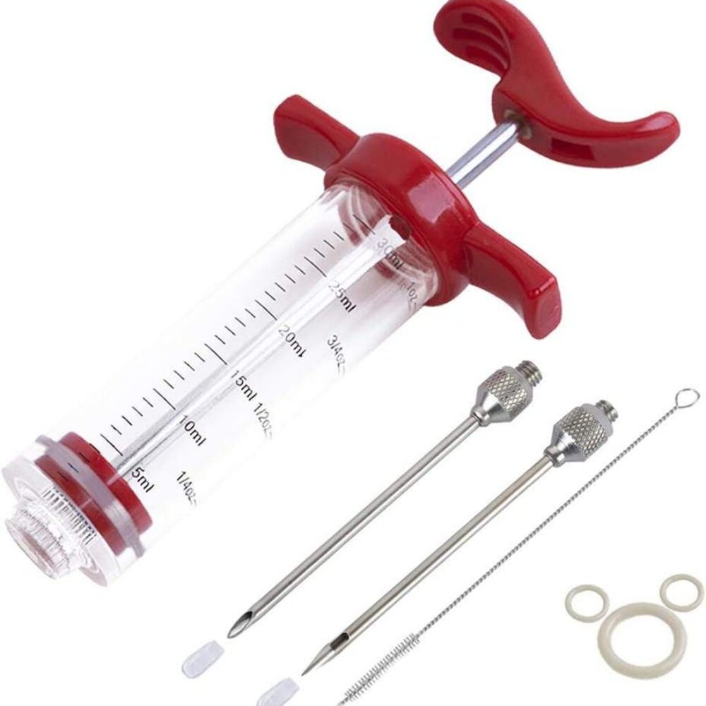 Turkey Meat Injector, Plastic Marinade super sleek